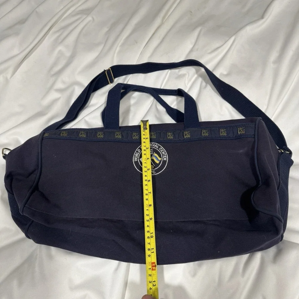 Vintage Warden Brooks Merrill Lynch Bull Wall Street Canvas Bankers Duffel Bag